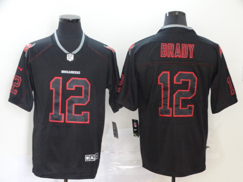 Men's Tampa Bay Buccaneers Tom Brady #12 Black Alternate Jersey